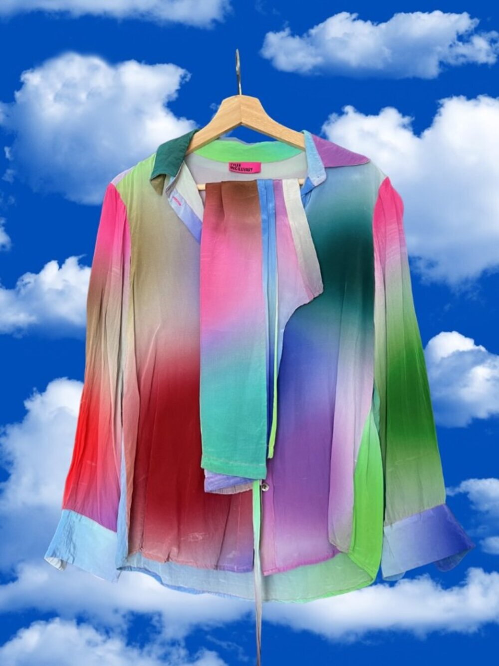 Tyler McGillivary Tilda Rainbow Blouse and Pants Set Size XS MSRP $300